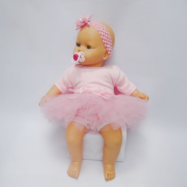 ♥ Conjunto Bailarina Baby - Body + Tutu + Faixa de Cabelo