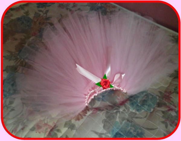 ♥ Saia de Tule - Tutu - Fantasia da Angelina Ballerina ♥